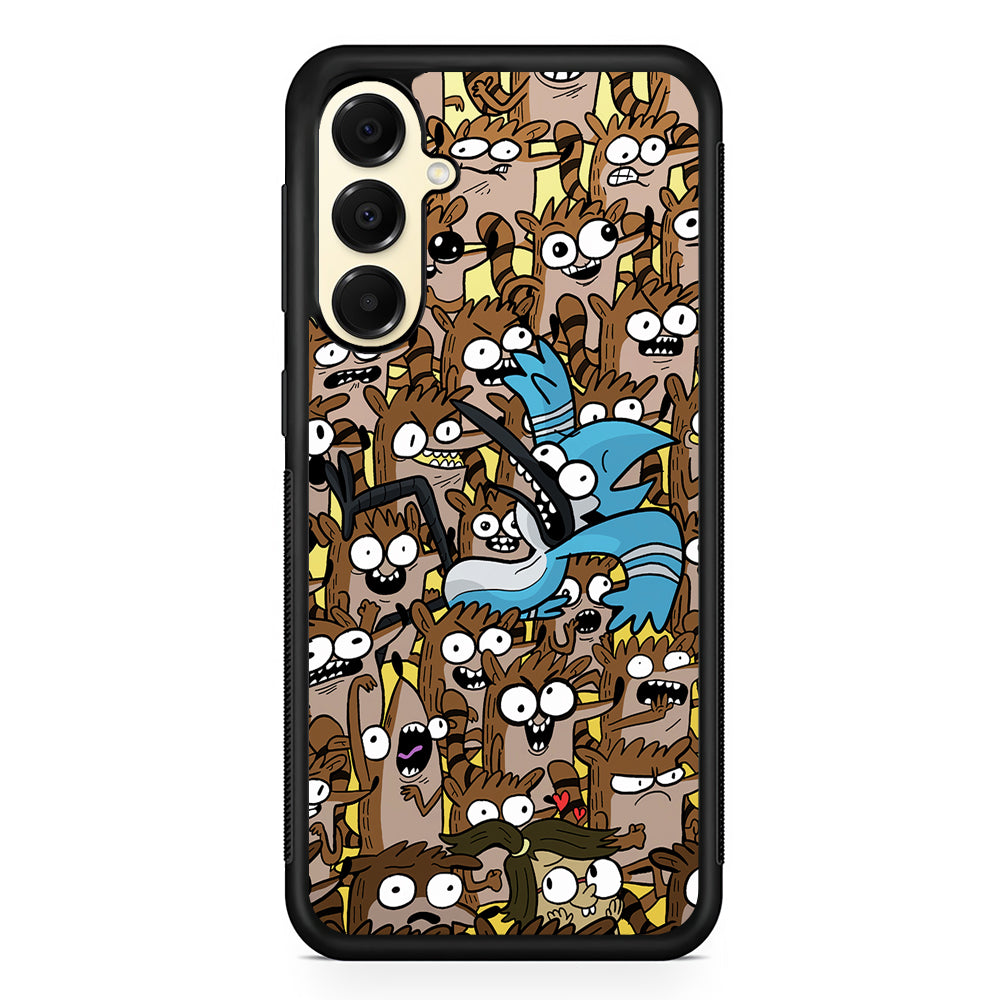 Regular Show Rigby Mordecai Cartoon Samsung Galaxy A16 Case | Slim Rubber Samsung Galaxy A16 Case