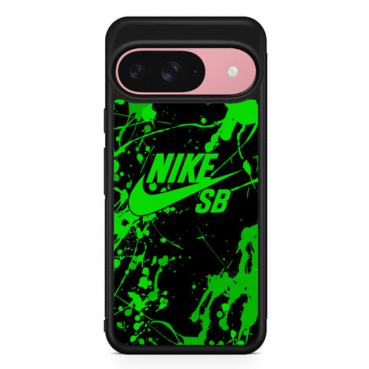 Nike Green Paint Splash Google Pixel 9 Case | Durable Google Pixel 9 Cover