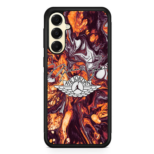 Air Jordan Luxe Signature Marble Samsung Galaxy A16 Case | Slim Rubber Case for Samsung Galaxy A16