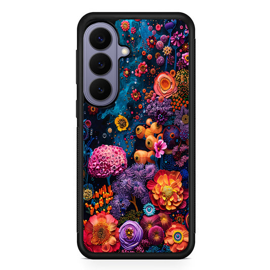Painting of Flowers and Plants Samsung Galaxy S26 Case | Durable Rubber Case for Samsung Galaxy S26
