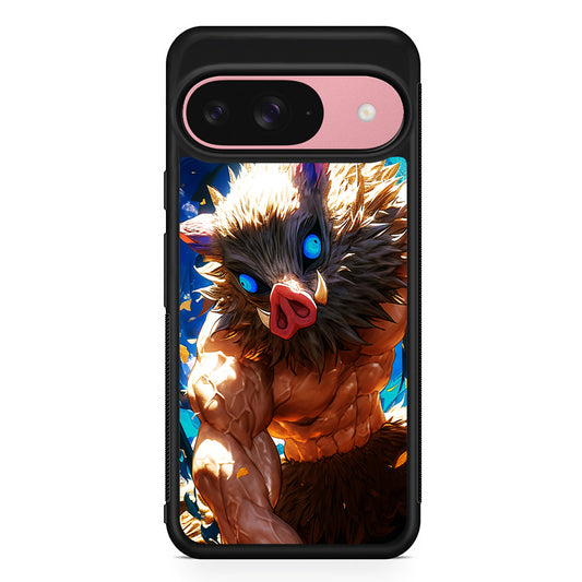 Demon Slayer Inosuke Wild Boar Mask Google Pixel 9 Case | Google Pixel 9 Protective Rubber Case