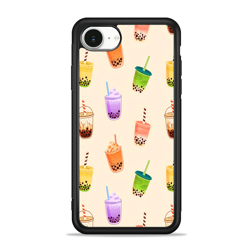 Bubble Tea Cups Colorful iPhone 16e Case | Protective Phone Cover