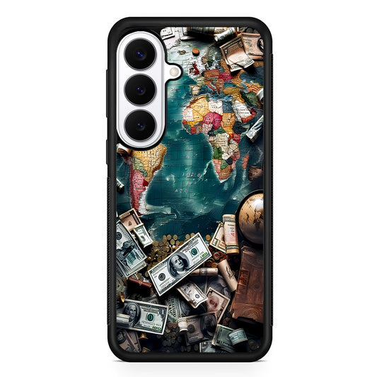 Money on The Map Travel Samsung Galaxy S26 Plus Case | Slim Protective Cover for Samsung Galaxy S26 Plus