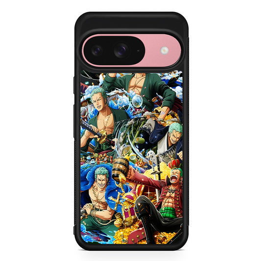 One Piece Roronoa Zoro Aesthetic Google Pixel 9 Case | Google Pixel 9 Protective Rubber Case