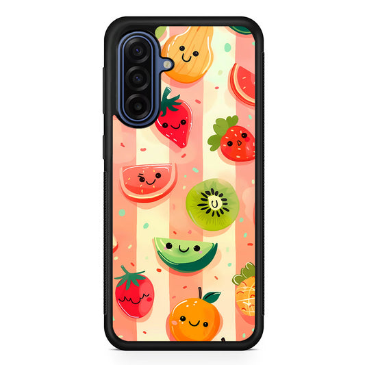 Colorful Fruit Cartoon Stripe Samsung Galaxy A17 Case | Slim Protective Phone Cover