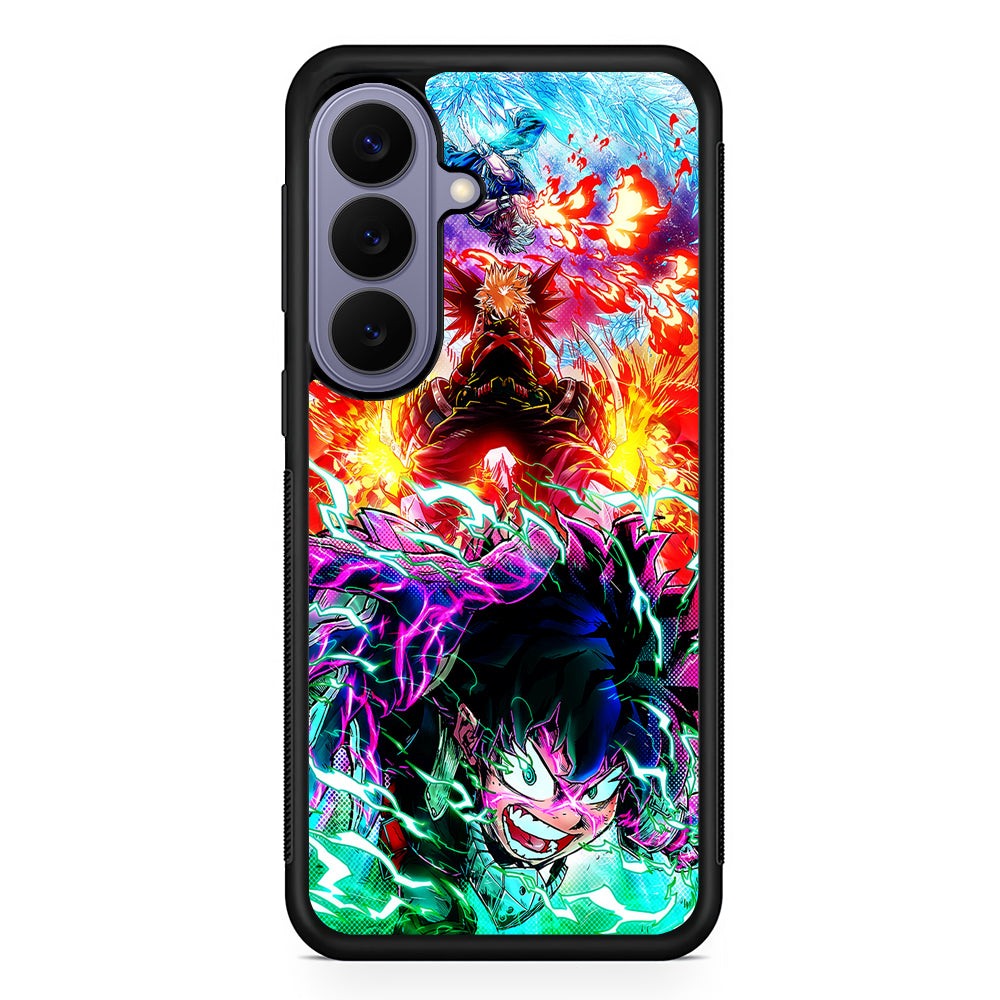 My Hero Academia Izuku and Friends Samsung Galaxy S26 Case | Durable Rubber Case for Samsung Galaxy S26
