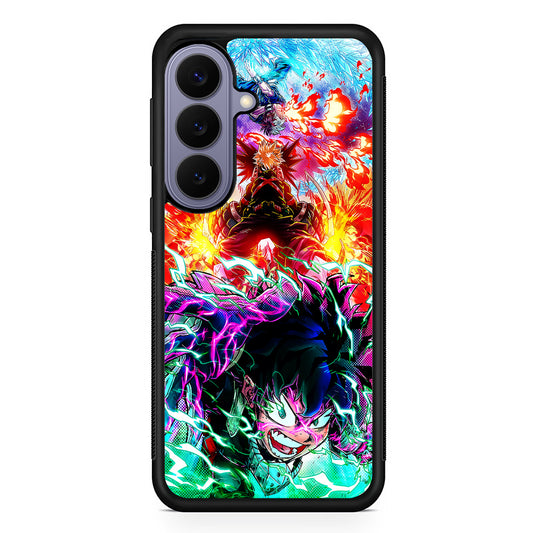 My Hero Academia Izuku and Friends Samsung Galaxy S26 Case | Durable Rubber Case for Samsung Galaxy S26