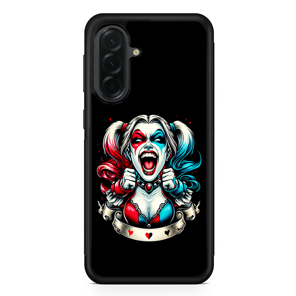 Harley Quinn Scream Samsung Galaxy A36 Case | Protective Rubber Cover