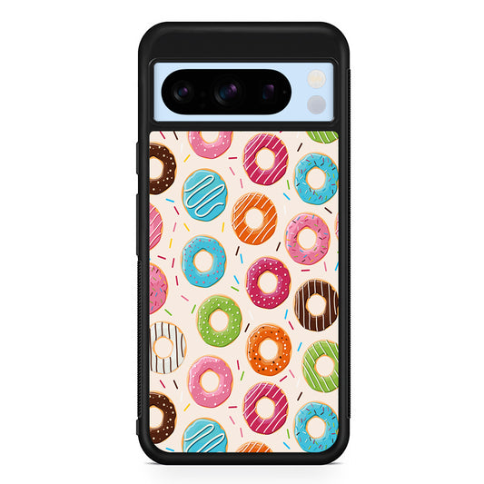 Various Sweet Cute Donuts Google Pixel 8 Pro Case | Slim Rubber Case for Google Pixel 8 Pro