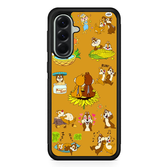 Chip N Dale Daily Activities Samsung Galaxy A56 Case | Samsung Galaxy A56 Protective Rubber Case