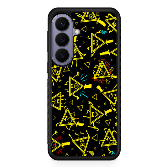 Bill Cipher Gravity Falls Doodle Samsung Galaxy S26 Case | Durable Rubber Case for Samsung Galaxy S26