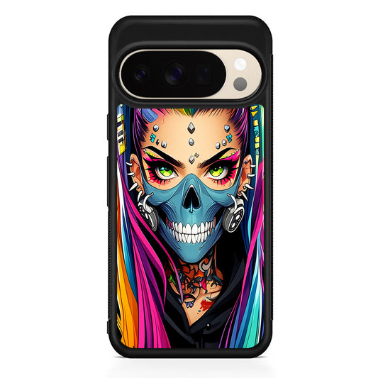 Tattooed Girl with Mask Google Pixel 10 Pro XL Case | Slim Google Pixel 10 Pro XL Protective Case