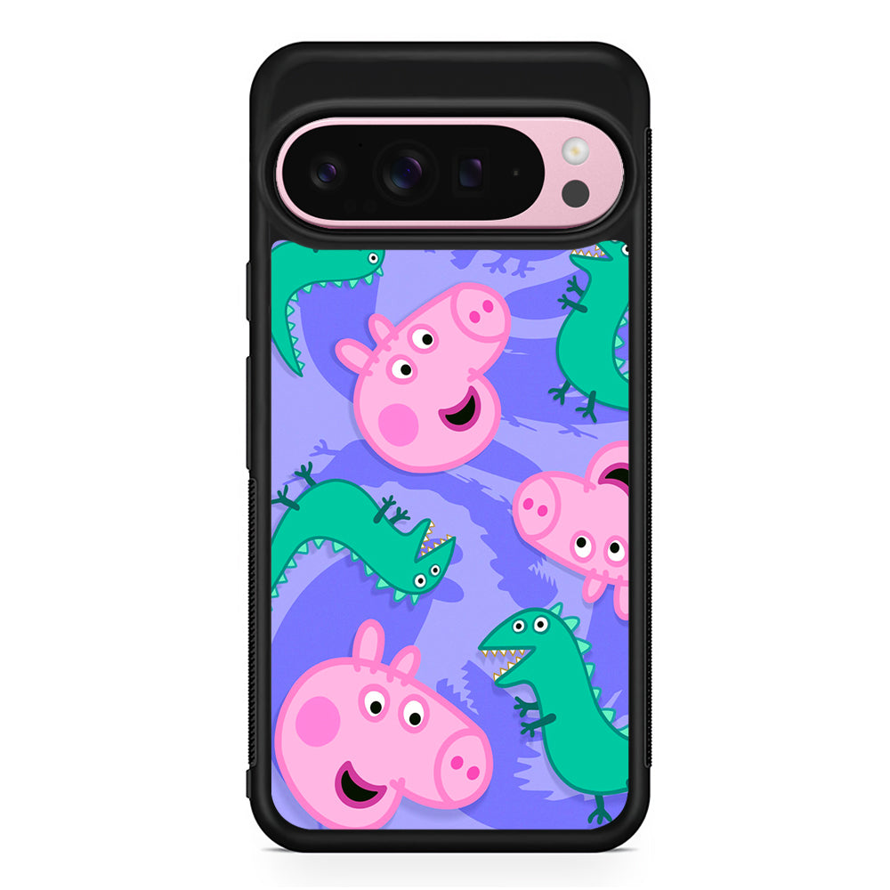 Peppa Pig Purple Google Pixel 9 Pro XL Case | Protective Cover