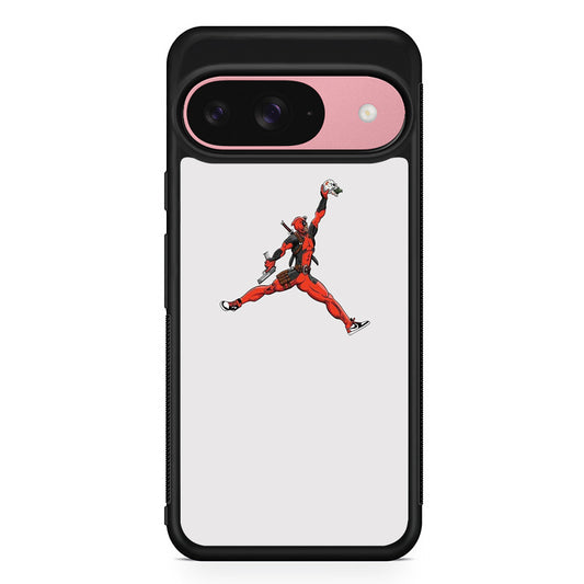 Jordan Deadpool Meme White Milk Google Pixel 9 Case | Google Pixel 9 Protective Rubber Case