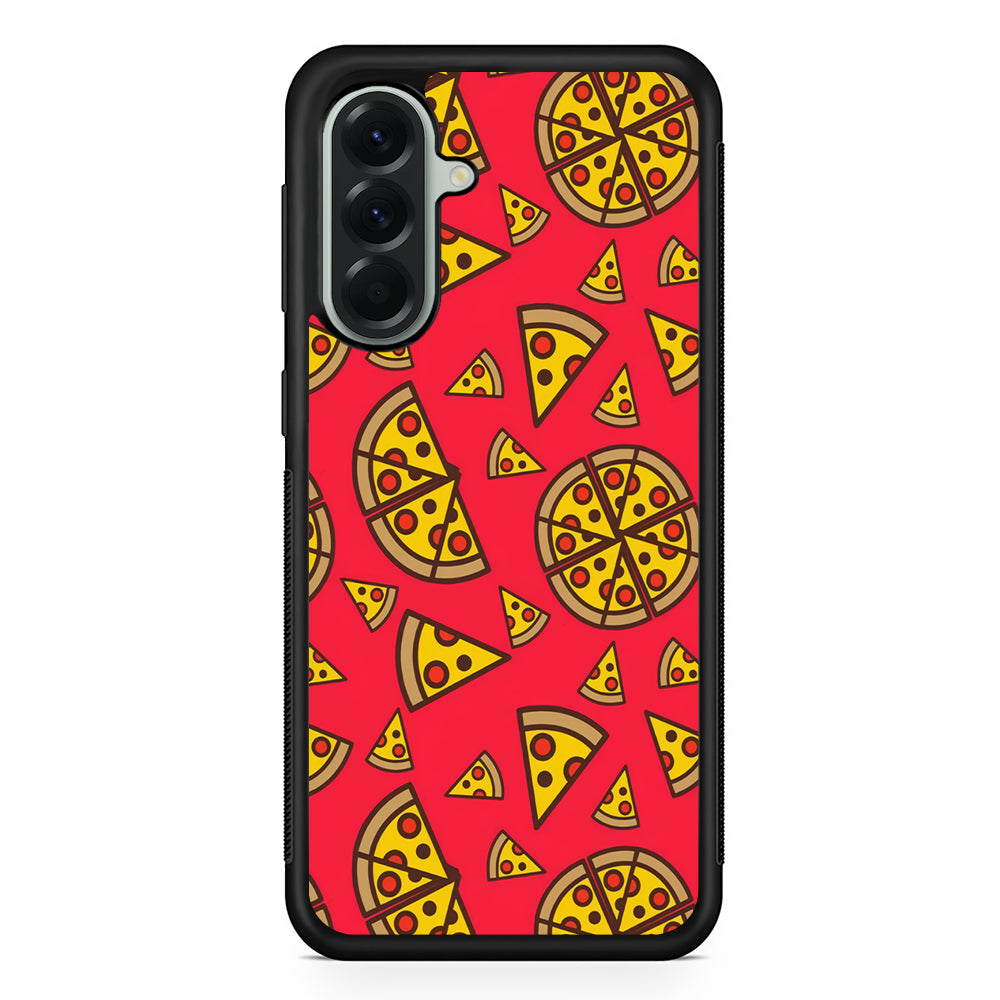 Pizza Slice Pattern Samsung Galaxy A56 Case | Samsung Galaxy A56 Protective Rubber Case