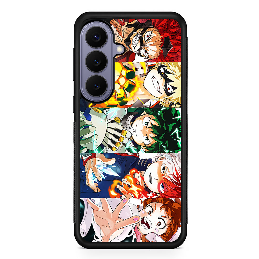 My Hero Academia Main Characters Samsung Galaxy S26 Case | Durable Rubber Case for Samsung Galaxy S26