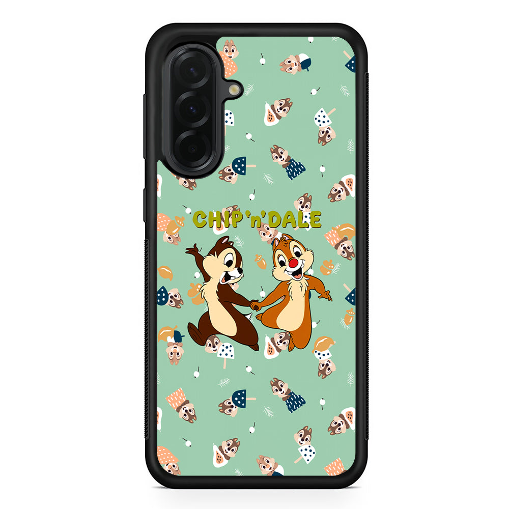 Chip N Dale Walk Happily Samsung Galaxy A36 Case | Protective Rubber Cover