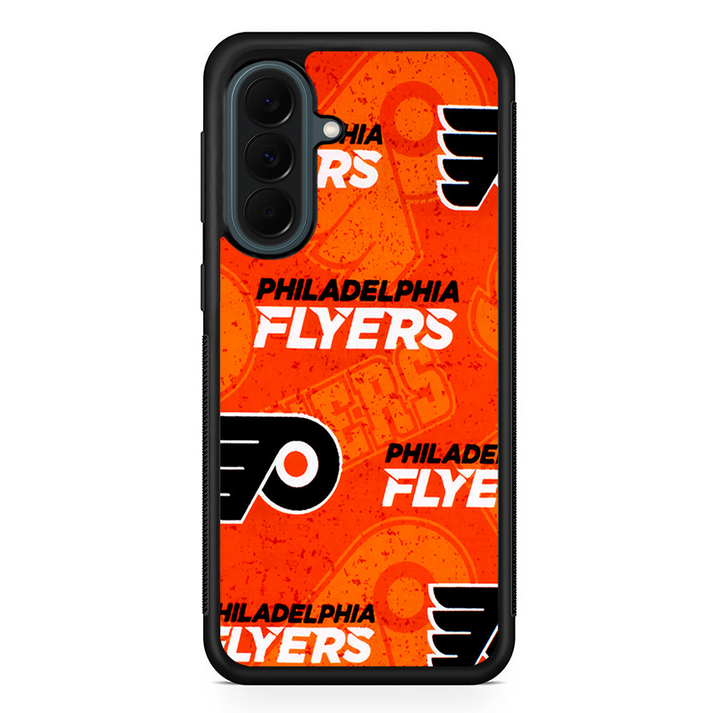 NHL Philadelphia Flyers Pattern Samsung Galaxy A37 Case | Samsung Galaxy A37 Rubber Phone Case