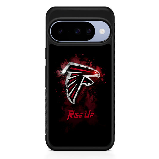 NFL Atlanta Falcons Rise Up Google Pixel 10 Case | Google Pixel 10 Rubber Protective Case