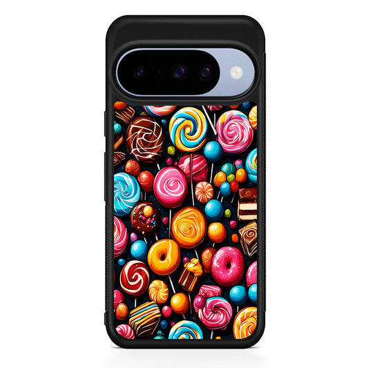 Colorful Assortment of Candies Google Pixel 10 Case | Google Pixel 10 Rubber Protective Case