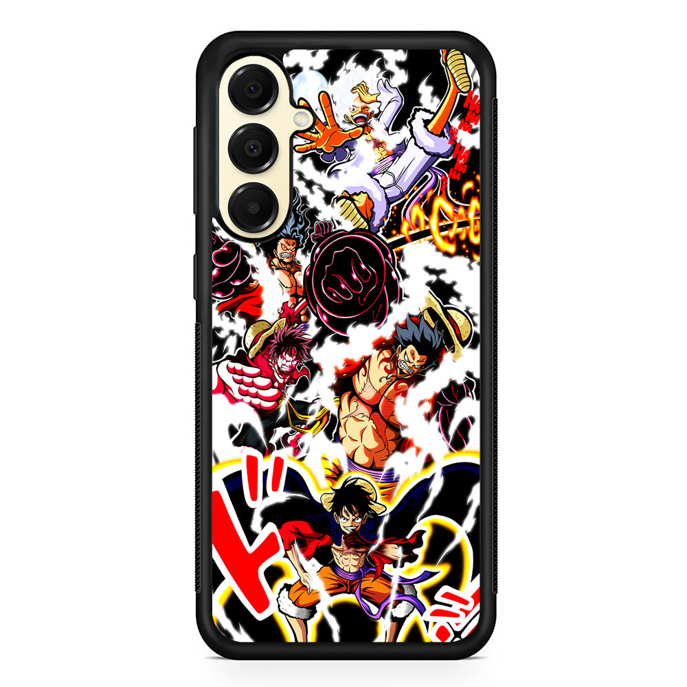 One Piece Luffy Gear Transformation Samsung Galaxy A16 Case | Slim Rubber Samsung Galaxy A16 Case