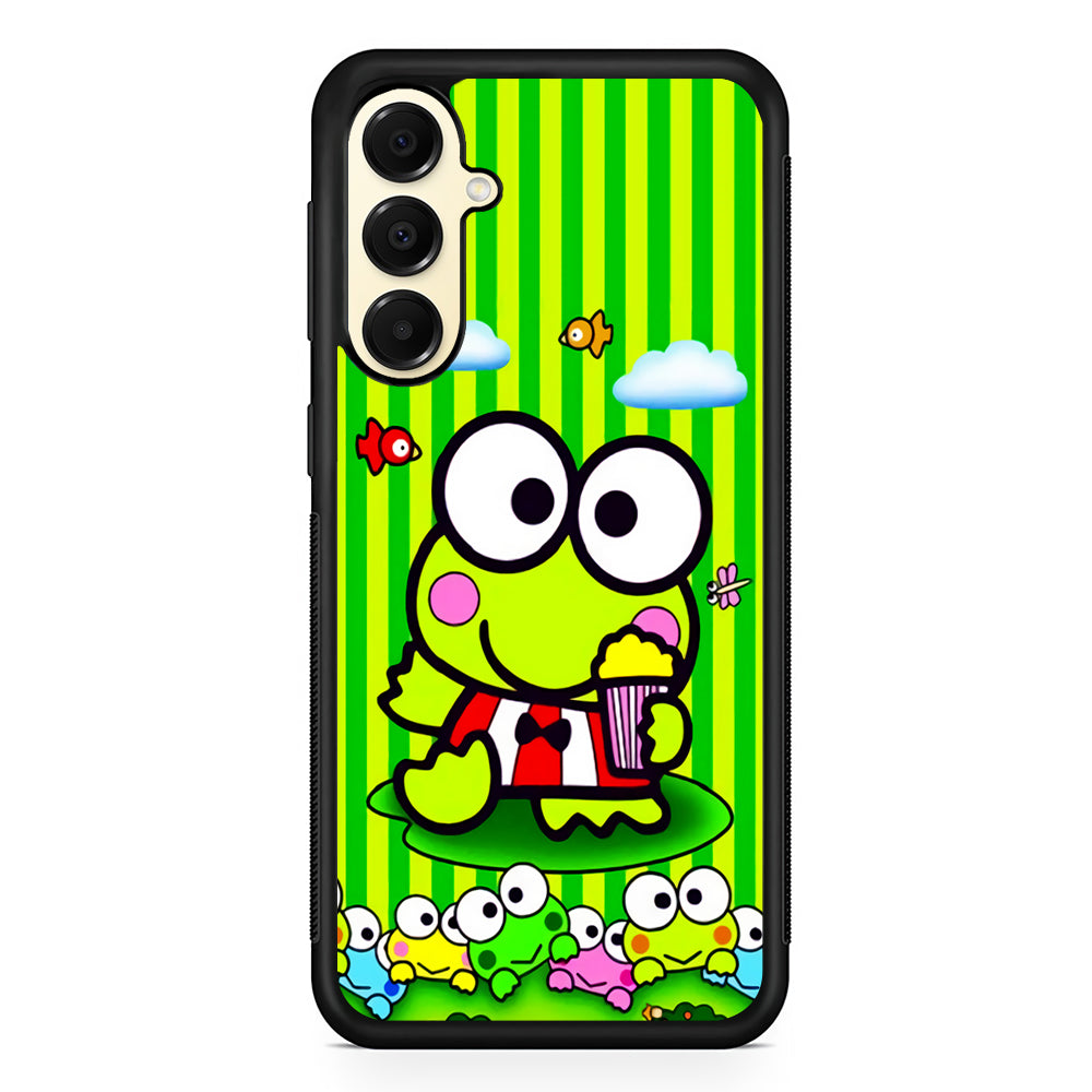 Keroppi Stripe Green Samsung Galaxy A16 Case | Slim Rubber Samsung Galaxy A16 Case