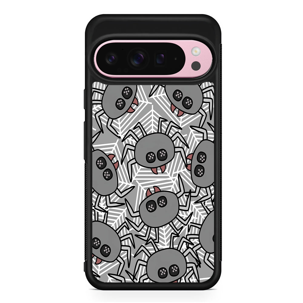 Spidersweb Cartoon Google Pixel 9 Pro XL Case | Protective Cover