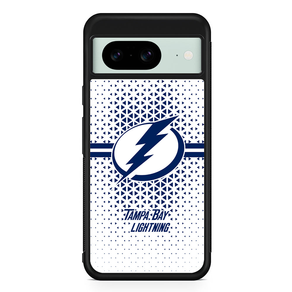 NHL Tampa Bay Lightning Triangle Google Pixel 8 Case | Durable Protective Cover for Google Pixel 8