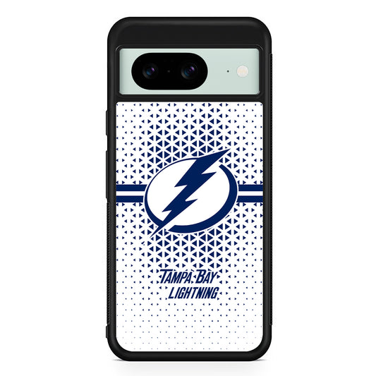 NHL Tampa Bay Lightning Triangle Google Pixel 8 Case | Durable Protective Cover for Google Pixel 8