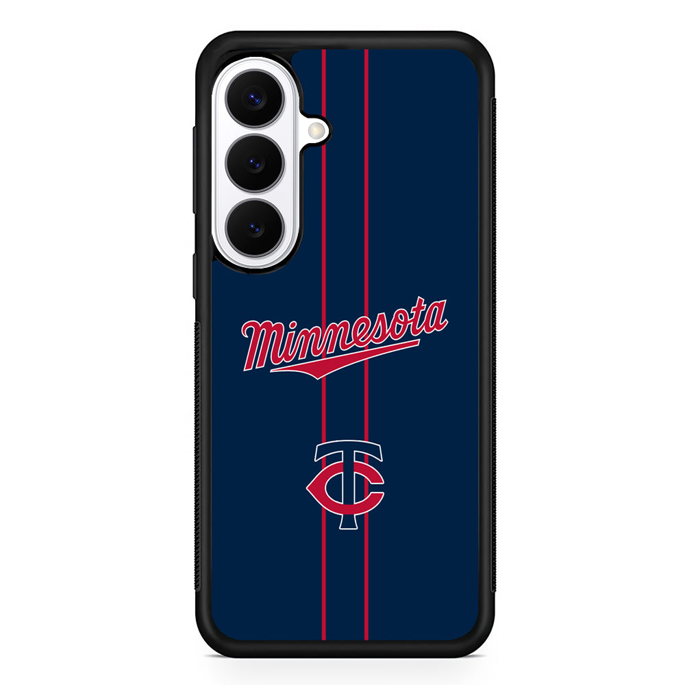 MLB Minnesota Twins Red Line Samsung Galaxy S26 Plus Case | Slim Protective Cover for Samsung Galaxy S26 Plus