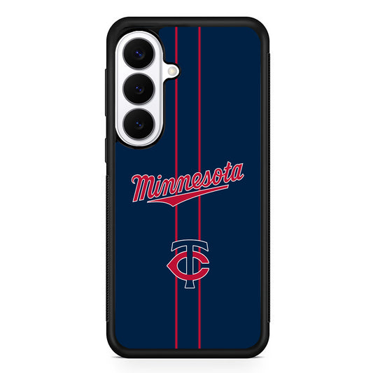 MLB Minnesota Twins Red Line Samsung Galaxy S26 Plus Case | Slim Protective Cover for Samsung Galaxy S26 Plus