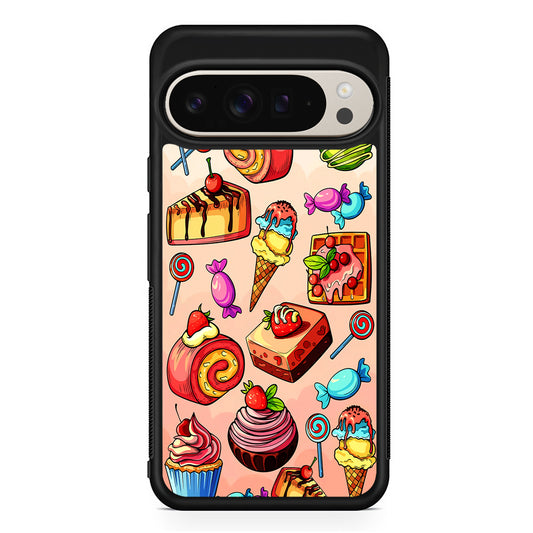 Delicious Colorful Sweets Collection Google Pixel 9 Pro Case | Slim Protective Cover