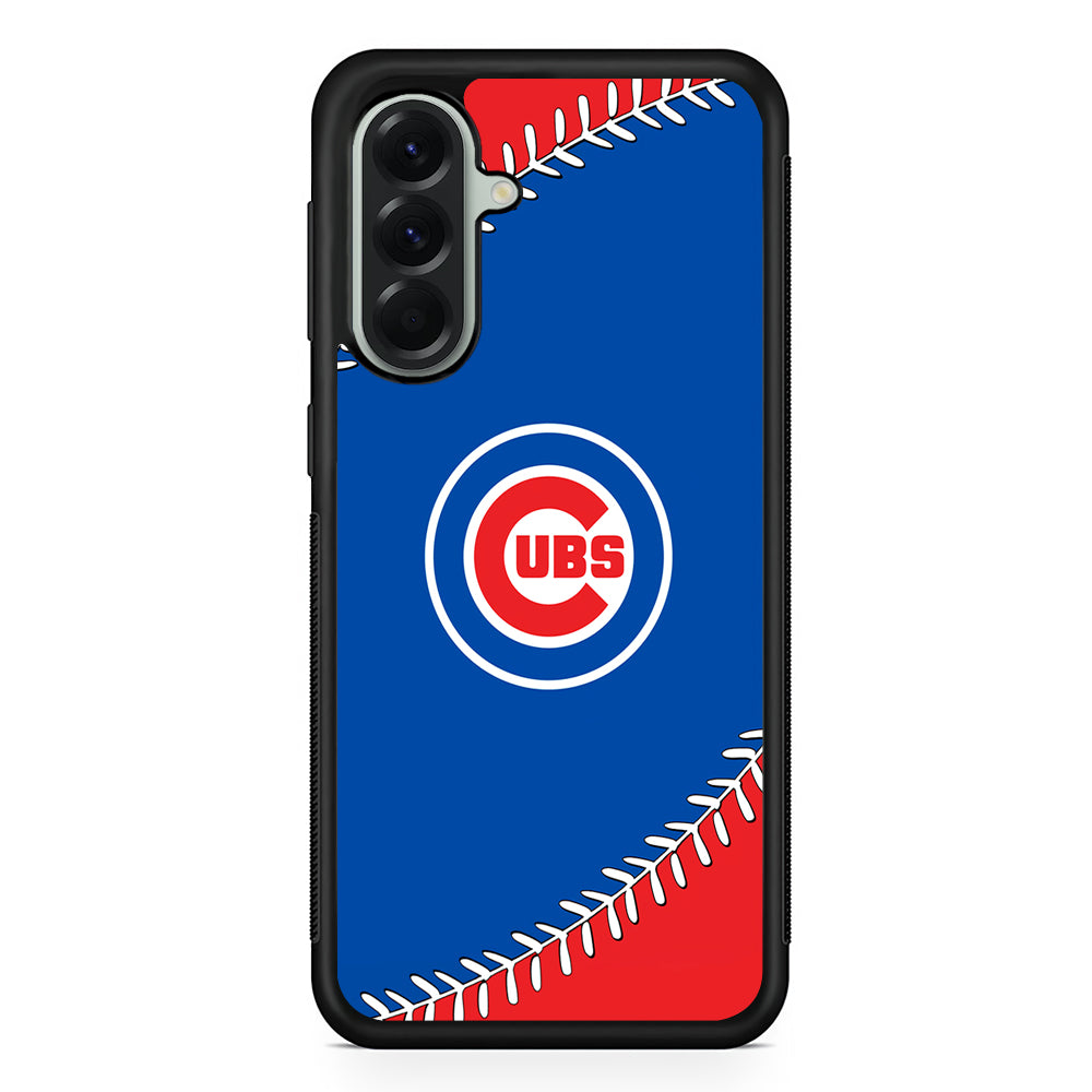 MLB Chicago Cubs Ball Samsung Galaxy A56 Case | Samsung Galaxy A56 Protective Rubber Case