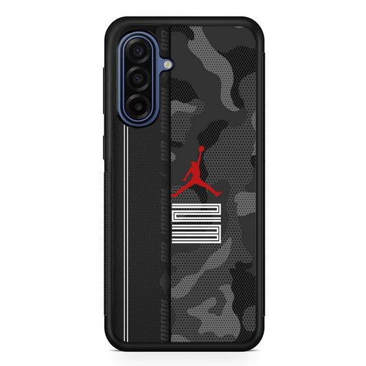 Air Jordan Emblem on Leather Samsung Galaxy A17 Case | Durable Samsung Galaxy A17 Cover