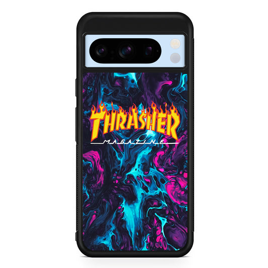 Thrasher Purple Liquid Google Pixel 8 Pro Case | Premium Protective Case for Google Pixel 8 Pro