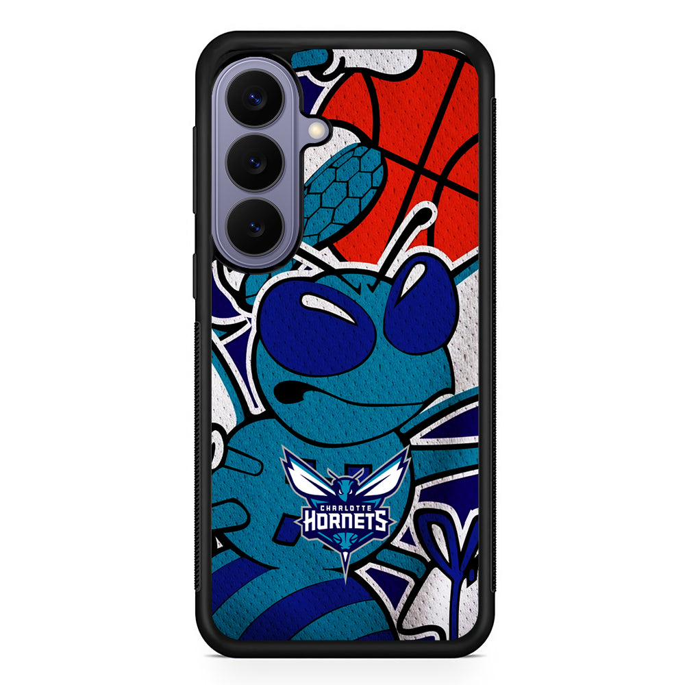 NBA Charlotte Hornets The Bee Samsung Galaxy S26 Case | Durable Rubber Case for Samsung Galaxy S26