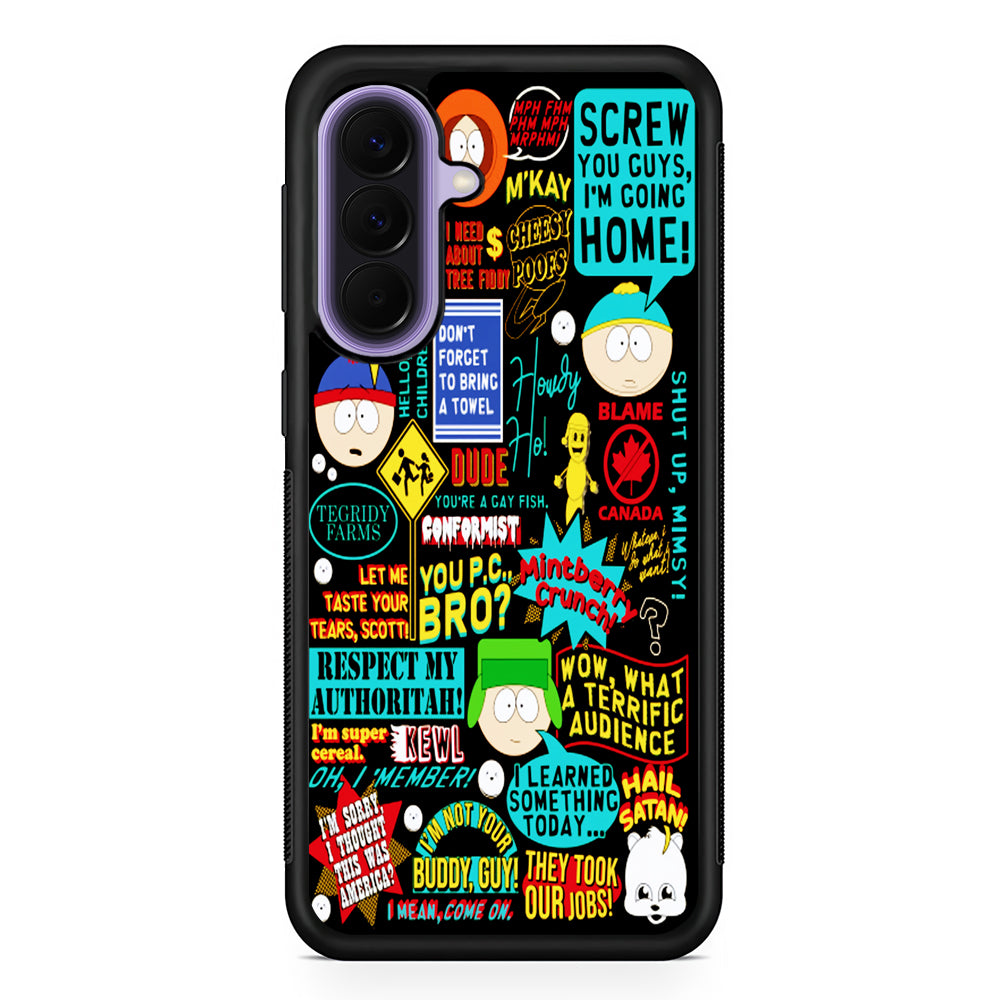 South Park Quotes Samsung Galaxy A57 Case | Slim Samsung Galaxy A57 Rubber Case