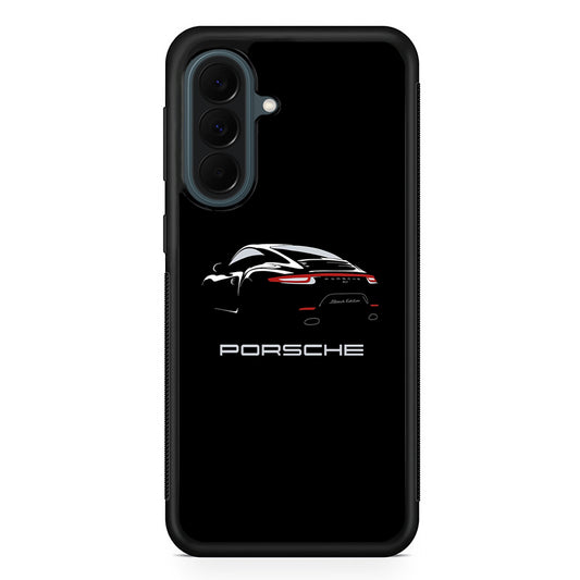 Porsche Black Edition Samsung Galaxy A37 Case | Samsung Galaxy A37 Rubber Phone Case