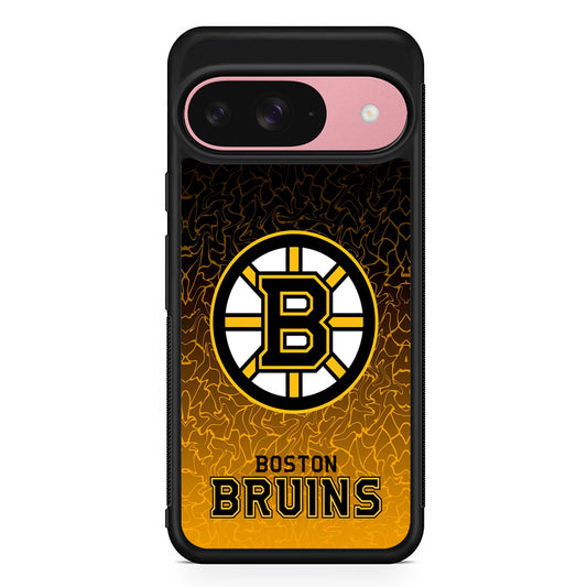 NHL Boston Bruins Team Google Pixel 9 Case | Google Pixel 9 Protective Rubber Case