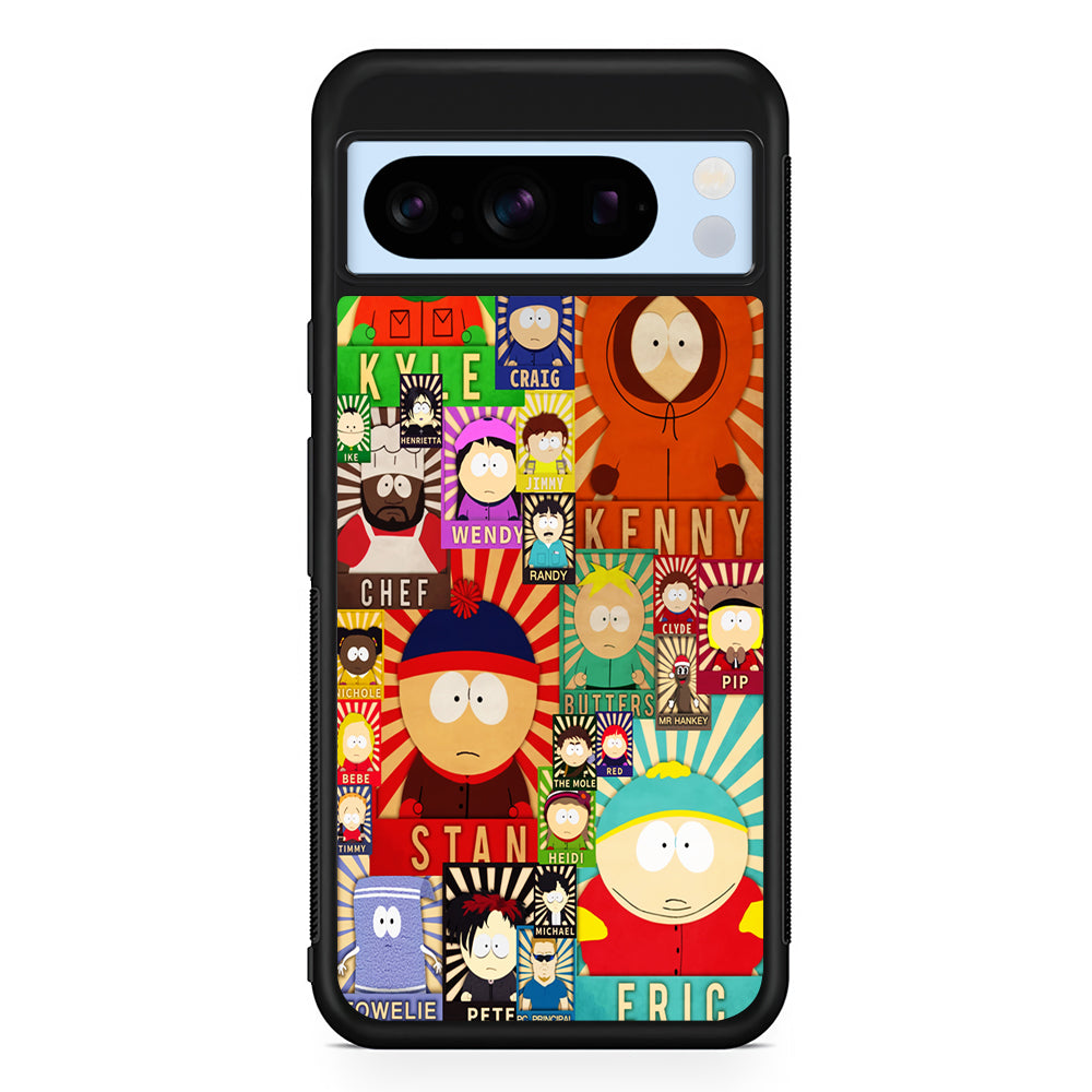 South Park All Characters Google Pixel 8 Pro Case | Slim Rubber Case for Google Pixel 8 Pro