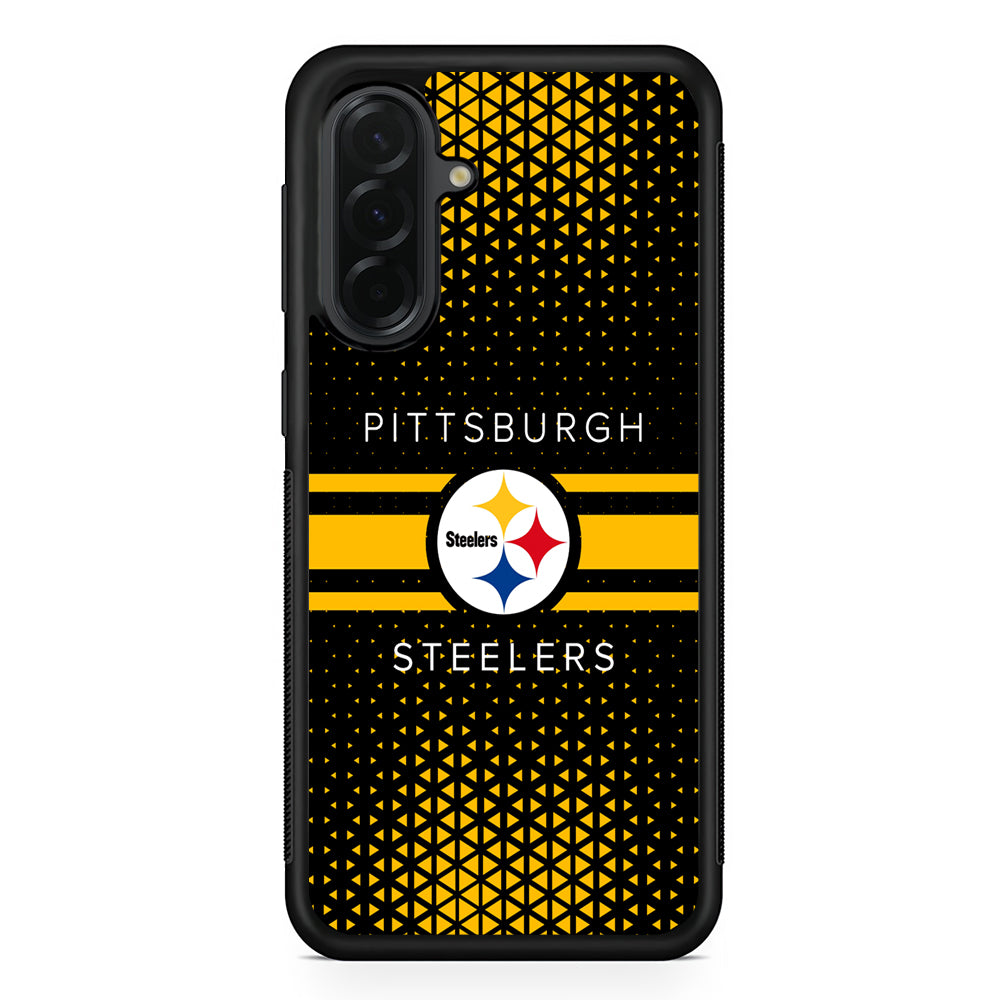 NFL Pittsburgh Steelers Logo Samsung Galaxy A36 Case | Protective Rubber Cover