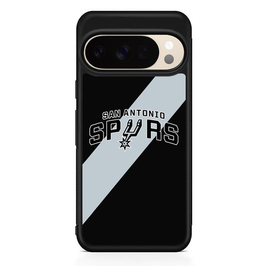 NBA San Antonio Spurs Stripe Google Pixel 10 Pro XL Case | Slim Google Pixel 10 Pro XL Protective Case