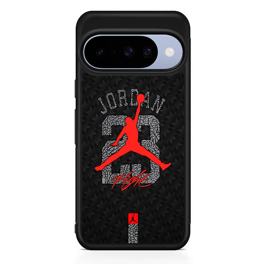 Air Jordan Sketch of Jersey Google Pixel 10 Case | Google Pixel 10 Rubber Protective Case