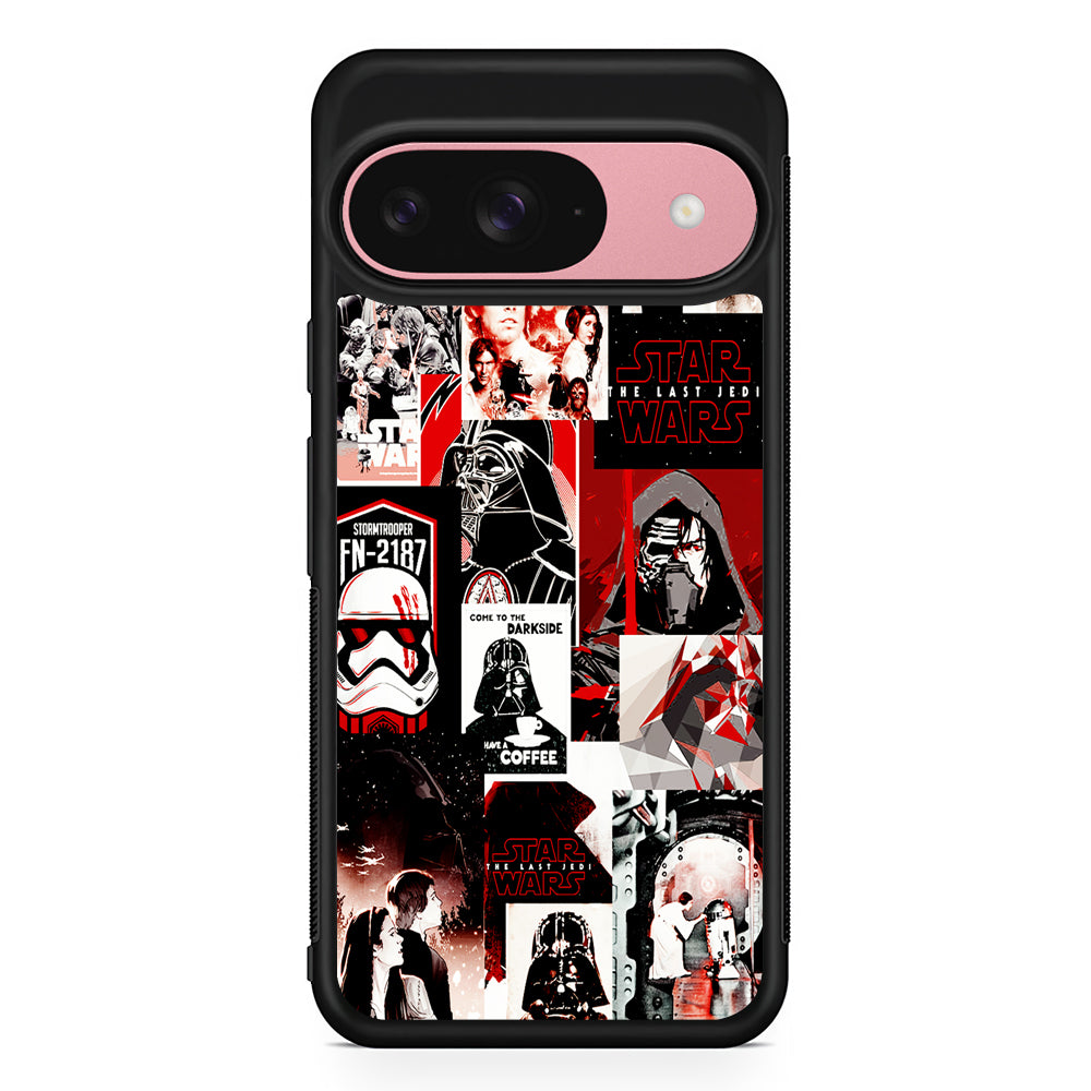 Star Wars Aesthetic Collage Google Pixel 9 Case | Google Pixel 9 Protective Rubber Case