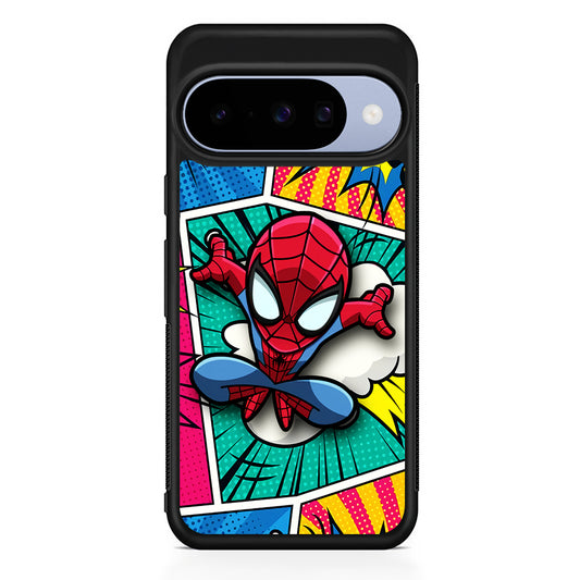 Spiderman Comic Poof Google Pixel 10 Case | Google Pixel 10 Rubber Protective Case