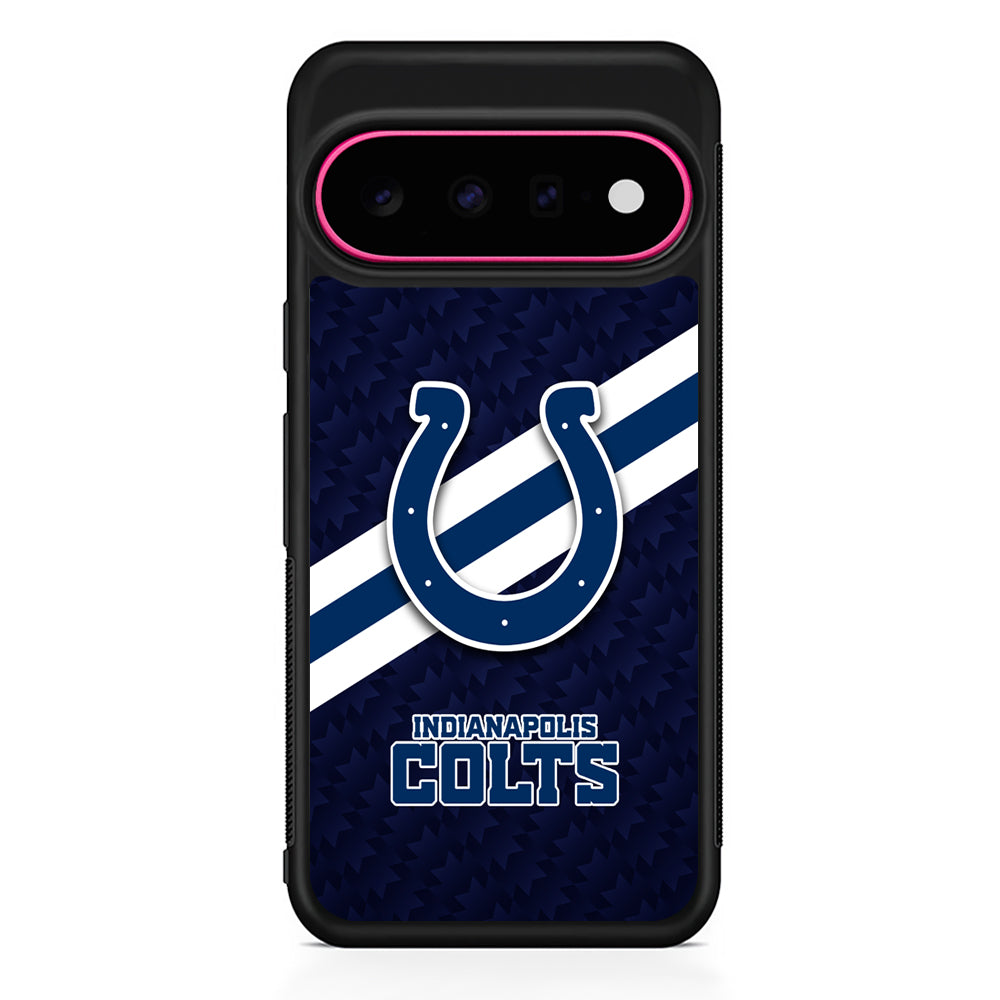NFL Indianapolis Colts Stripe Google Pixel 11 Case | Slim Shockproof Cover