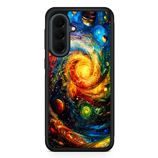 Cosmic Space World of Planets Samsung Galaxy A37 Case | Samsung Galaxy A37 Rubber Phone Case