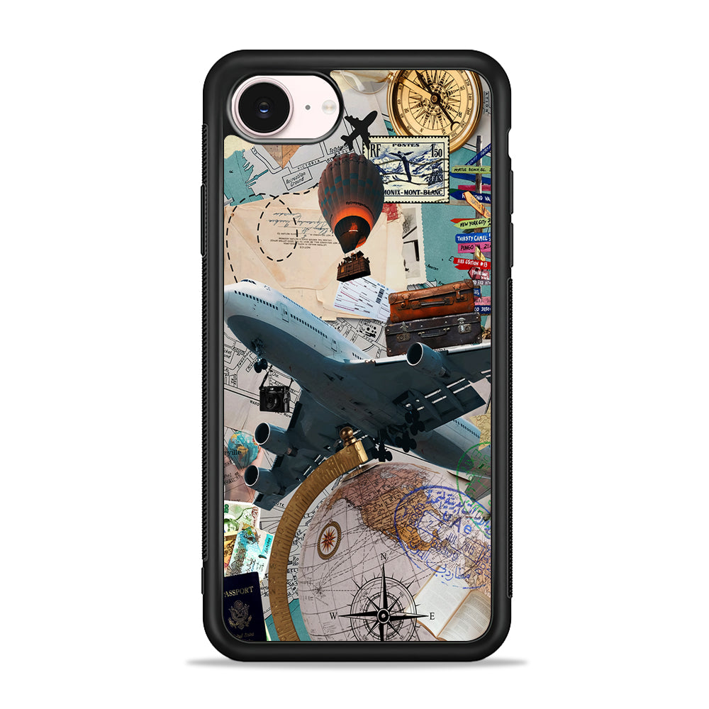 Flight Travel Vacation iPhone 17e Case - Silicone Case
