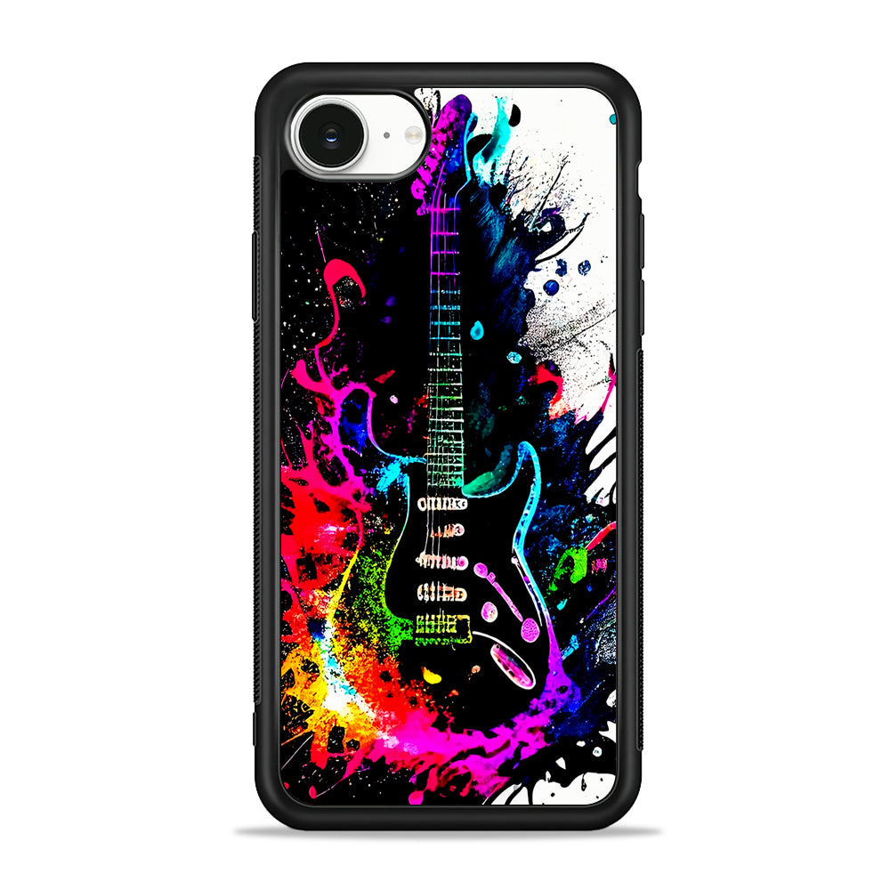 Guitar Art Explosion iPhone 16e Case | Protective Phone Cover