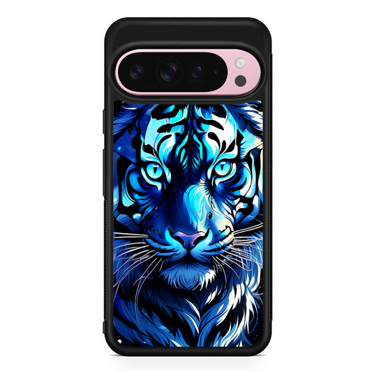 Blue Tiger Head Google Pixel 9 Pro XL Case | Protective Cover